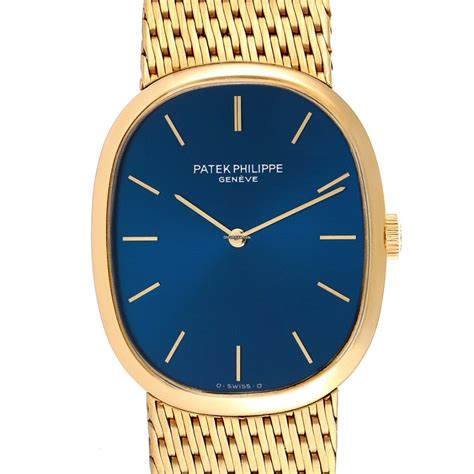 patek ellipse blue face|golden ellipse patek philippe.